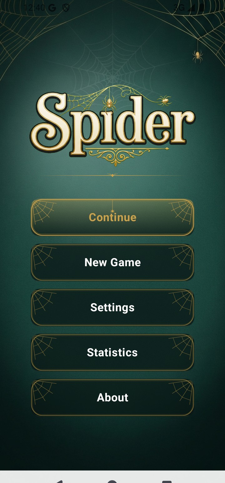 Spider Solitaire Screenshot 1