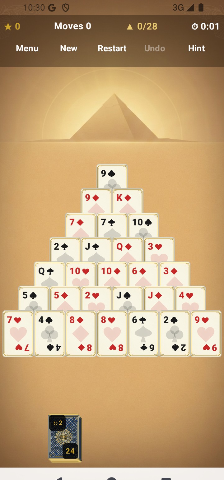 Pyramid Solitaire Screenshot 2